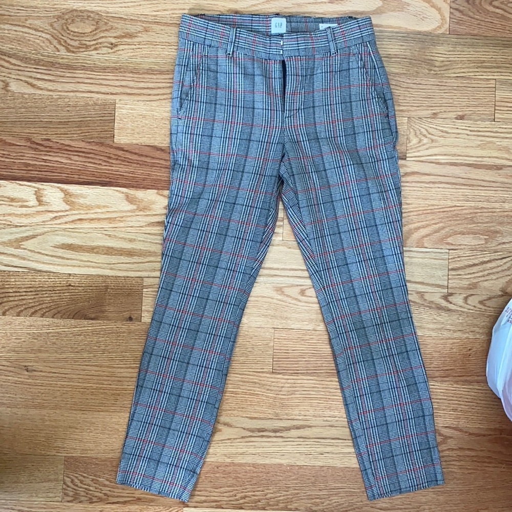 Patterned Gap signature skinny ankle pant